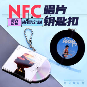 Porte-clés en acrylique personnalisé NFC <span class=keywords><strong>CD</strong></span>, mini album DIY, porte-clés musical pour idole - Product Image 5