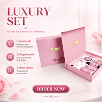 Boîte rigide à rabat magnétique personnalisée avec impression UV et insert en papier personnalisé pour coffret de maquillage et emballage de coffret de parfum