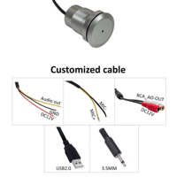 Hochempfindliches Wasserdichtes Audio-Aufnahmemikrofon für Netzwerkkamera CCTV DVR NVR System