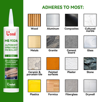Lem Cair Super Craft Fiberglass Tahan Air, Semprotan Caulking Gun, Semprotan Polimer PU Fleksibel untuk Bodi Mobil, Sealant MS untuk Sambungan Bodi Mobil