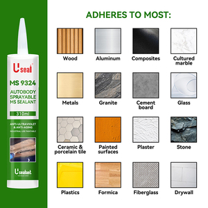 Siêu Thủ Công Sợi Thủy Tinh Không Thấm Nước Chất Lỏng Keo caulking Súng Phun Autobody Flex PU Polymer Phun Xe Cơ Thể Doanh MS Sealant - Product Image 4