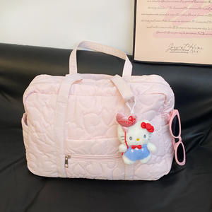 Nueva Bolsa de Viaje con Estampado de Corazones para Mamá, Ligera, Bandolera, de Gran Capacidad, con Funda para Equipaje - Product Image 5