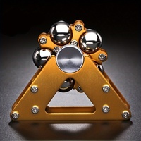 Xc Metal Classic Fidget Spinner Rotating Stress Relief Creative Ball Track Novelty Toy for Youth 15-35 Years Old