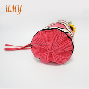 Bolso cruzado <span class=keywords><strong>Wayuu</strong></span>, Mochila de ganchillo para hombro, de algodón, artesanal - Product Image 4