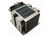 FEZCOOL LGA3647-2U-S82 avec base en cuivre, ailettes en aluminium et 4 caloducs, 205 W TDP, 12 V, 4 broches PWM, refroidisseur de processeur pour serveur PC