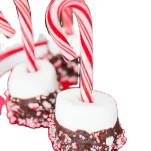 Tongkat permen Natal manis muncul permen DIY lezat untuk penggunaan di rumah