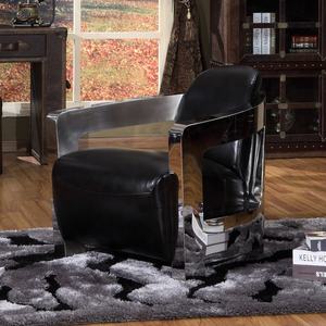 स्टेनलेस स्टील चमड़े की कुर्सी प्राचीन व्यथित चमड़े क्लब कुर्सियों विंटेज असली लेदर सोफा कुर्सी घर होटल के लिए - Product Image 1