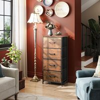 Grande commode moderne de haute qualité en tissu antique et robuste Armoire de rangement tour en plastique Tiroirs pour chambre à coucher ou salon