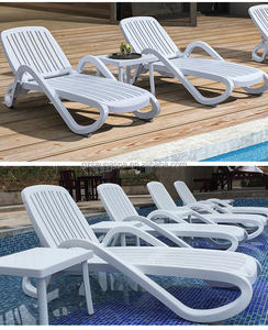 เก้าอี้ชายหาดพลาสติกพับได้แบบพกพา สีน้ำเงินและสีกากี สำหรับกลางแจ้ง คุณภาพสูง หรูหรา ราคาส่งจากโรงงาน - Product Image 4