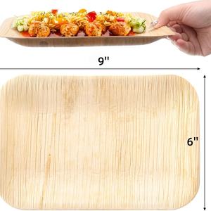 Piatto Rettangolare Biodegradabile in Foglia di Palma <span class=keywords><strong>Areca</strong></span> 6*9, Ecologico, Usa e Getta, <span class=keywords><strong>Prezzo</strong></span> Campione $0,01 - Product Image 3