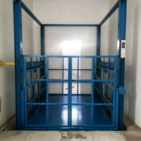 Plateforme élévatrice hydraulique à rail de guidage pour entrepôt industriel, monte-charge vertical pour marchandises