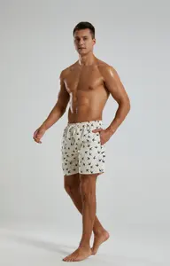 Imprimer petits oiseaux hommes maillots de bain maillots de bain loisirs imperméable vêtements de sport d'été séchage rapide surf peau de pêche velours Shorts