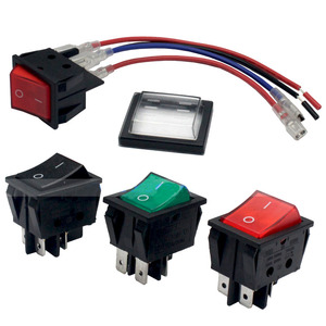 Interrupteur à bascule avec câblage 2/3/4 broches, marche-arrêt, marche-arrêt-marche, 6A 10A 16A 250V avec câble de longueur personnalisée - Product Image 4