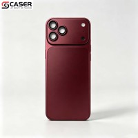 Cadre en métal, alliage d'aluminium, autocollant arrière mat intégré, adapté aux modèles 12-18Pro/Promax, se transforme en iPhone 18pro/18promax