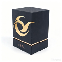 Boîte de papier d'emballage de cadeau de parfum de luxe Boîte à bijoux en carton de montre de luxe rigide impression en relief de logo personnalisé pour les cosmétiques à l'huile