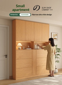 Zapatero Plegable de Madera Maciza XHA para Sala de Estar, Diseño Moderno Ultrafino con Puertas Abatibles - Product Image 2