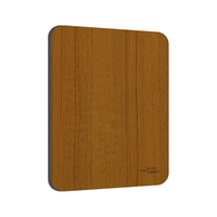 Panneaux muraux en PVC imitation bois pour couloirs d'hôtel, revêtement mural intérieur imperméable, panneaux de décoration modernes, installation facile