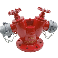 Collecteur d'entrée d'eau bidirectionnel en fonte ductile, interface parallèle, adaptateur de pompe incendie en pouces, connecteur de pompe à eau de type Y