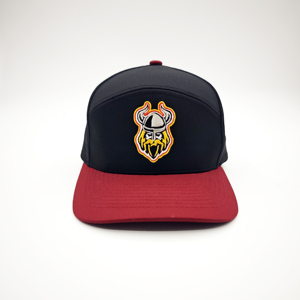 Casquette de baseball de golf respirante à 6 panneaux de haute qualité en tissu polyester, réglable avec fermeture à pression, visière incurvée, motif léopard à pois Dobby - Product Image 5