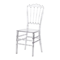 Chaise de jardin en résine plastique imperméable, empilable, pour banquets et fêtes, plusieurs couleurs, modèle Royal Napoleon