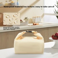 Sac à lunch isotherme à clipser CHROIS, doublure en aluminium, matériau polyester, design moderne et simple, sans fermeture, pour étudiants et bureau