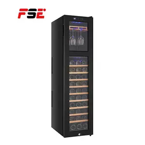 FSE108L電気ワインボトルクーラー30ボトル電気ワインセルシングルゾーンワインクーラー冷蔵庫