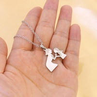 Collier personnalisé imperméable pour maman, papa et bébé, collier pour la fête des mères, meilleur cadeau de bijoux pour femme, épouse, maman, charme familial, cadeau d'amour