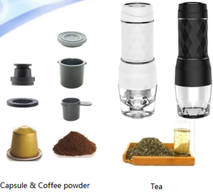 <span class=keywords><strong>Mini</strong></span> cápsula portátil para <span class=keywords><strong>cafetera</strong></span> Expresso y café en polvo para café y té frío al aire libre 2 en 1 brillante 80ml 15-20 - Product Image 3
