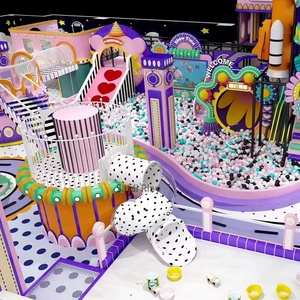 Factory Customized Commercial Indoor Kids Playground Mazes Design Large Trampoline Park Indoor Slide - Product Image 1