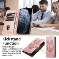 Étui portefeuille en cuir de luxe magnétique avec porte-cartes pour iPhone 17 Pro Max 16 15 14 13 12 11 Pro