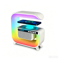 G-vormige multifunctionele digitale wekker mini draadloze oplader speaker G3 lamp sfeerverlichting wekker