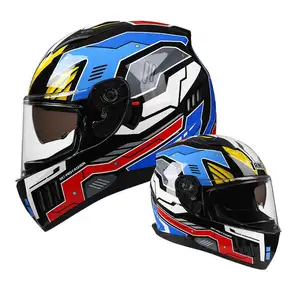 Capacete de motocicleta com lentes duplas, capacete de motocicleta, capacete de veículo elétrico mais vendido