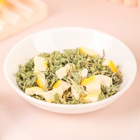 Mélange de tisane aux tranches de citron séchées et feuilles de menthe poivrée, matière première en vrac pour thé citron-menthe, fourniture directe usine, emballage personnalisé
