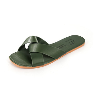 Sandalias Planas de Moda para Mujer, Ligeras, con Tiras Cruzadas, Trenzadas, en Colores Surtidos, Antideslizantes, Simples, Tipo Chanclas - Product Image 5