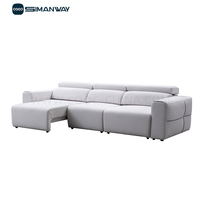 Canapé sectionnel inclinable électrique moderne 3 places en cuir de luxe pour salon - Vente en gros usine