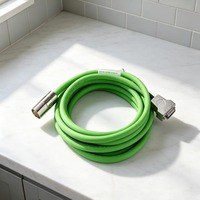 Cable flexible de TPU verde para cadena de arrastre, conector de aviación M23 de cobre desnudo, arnés de servo chapado en oro