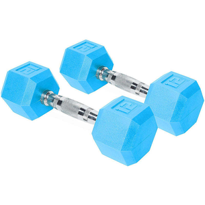 Fitness-Gewichte <span class=keywords><strong>Hantel</strong></span> Sechseckige Gummi-<span class=keywords><strong>Hex</strong></span>-Hanteln Sets - Product Image 1