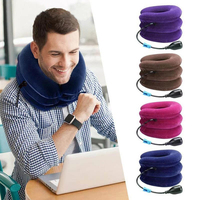 Oreiller de soutien cervical Youjie OEM, réglable, orthopédique, souple, gonflable, en PVC médical, certifié CE, pour la traction cervicale et la correction de la posture