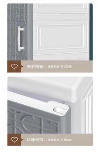 5 couches enfants doubles portes vêtements suspendus armoire <span class=keywords><strong>en</strong></span> <span class=keywords><strong>plastique</strong></span> pliant jouets <span class=keywords><strong>coffre</strong></span> de rangement armoire à tiroirs avec roues - Product Image 5