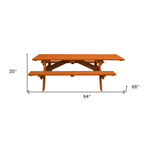 Tavolo da Picnic all'aperto in legno massello di sequoia HMS 94 - Product Image 4