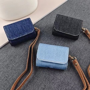 Denim AirPods Case with Fabric+PU Leather, Lanyard Anti-scratch & Anti-lost - Product Image 4