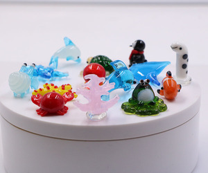 Figurine artisanale <span class=keywords><strong>miniature</strong></span> <span class=keywords><strong>en</strong></span> <span class=keywords><strong>verre</strong></span> <span class=keywords><strong>soufflé</strong></span> de Murano, motif animal marin, avec crochet, idéale comme ornement ou cadeau - Product Image 6