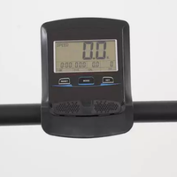 Barras de Ejercicio Curvas Autoalimentadas con Pantalla LED, Amortiguación de Impactos, Resistencia Ajustable y Pasamanos de Acero