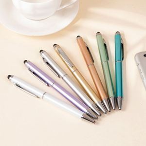 Custom Logo Low MOQ Factory Model Touchscreen Rotating Plastic Ballpoint <b>Pen</b> Blue Promotional Advertising <b>Pen</b> - Product Image 4