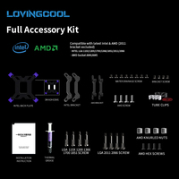 Boîtier PC de jeu LOVINGCOOL tout-en-un 4K avec écran 3 faces, refroidissement liquide du processeur, ventilateur RGB intégré et refroidisseur à eau