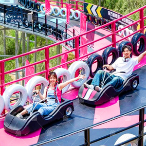 รถไฟเหาะภูเขาแบบไม่มีไฟฟ้าสำหรับปีนเขารถไฟเดี่ยวแบบปรับแต่งได้ - Product Image 2