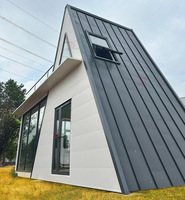 Maisons en A-frame personnalisées, maisons modulaires à ossature acier, chalet triangulaire étanche à 2 étages, appartement de villégiature, hôtel