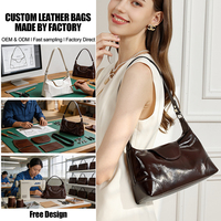 Sac à bandoulière en cuir de vachette vintage ciré, sac de créateur et sac bandoulière pour femme, logo personnalisé