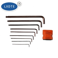 Kit de clés hexagonales manuelles universelles en forme de L S2 LXD, 9 pièces