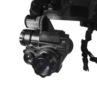 Kamera Monokuler Penglihatan Malam Inframerah yang Dipasang di Helm Layar OLED WIFI Gambar Video
